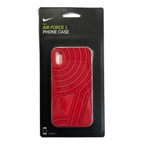 Nike Air Force 1 iPhone X case Red Impact Resistan Cell Phones Accessories